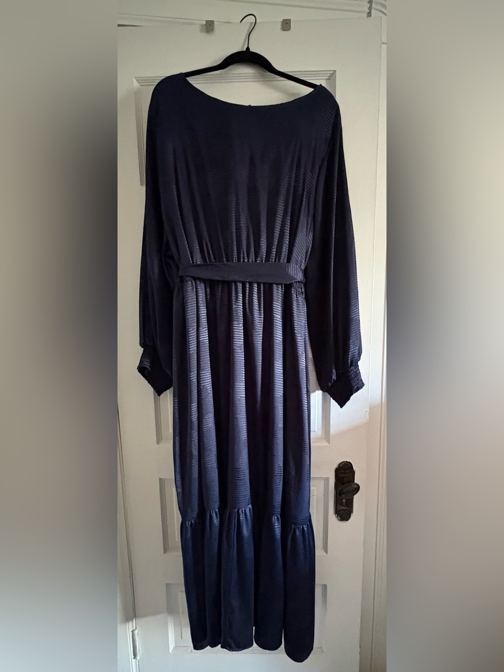 Ava & Viv Navy Long-Sleeve Maxi Dress